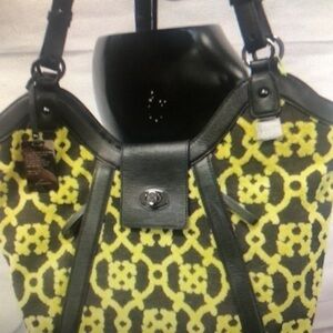Petunia Pickle NWT black yellow midnight saffron Hudson‎ hobo bag